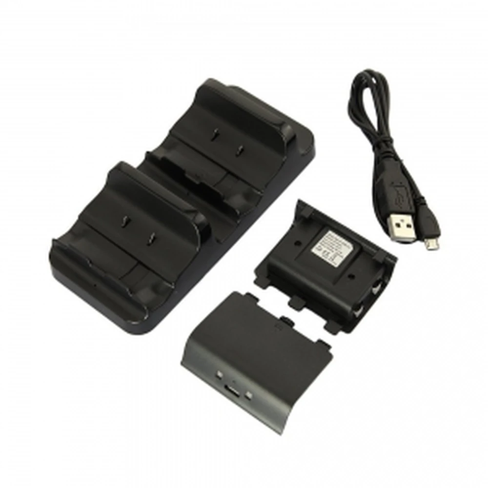 Base de càrrega dual per a Xbox One amb 2 bateries recarregables satkit