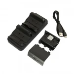 Base de càrrega dual per a Xbox One amb 2 bateries recarregables satkit