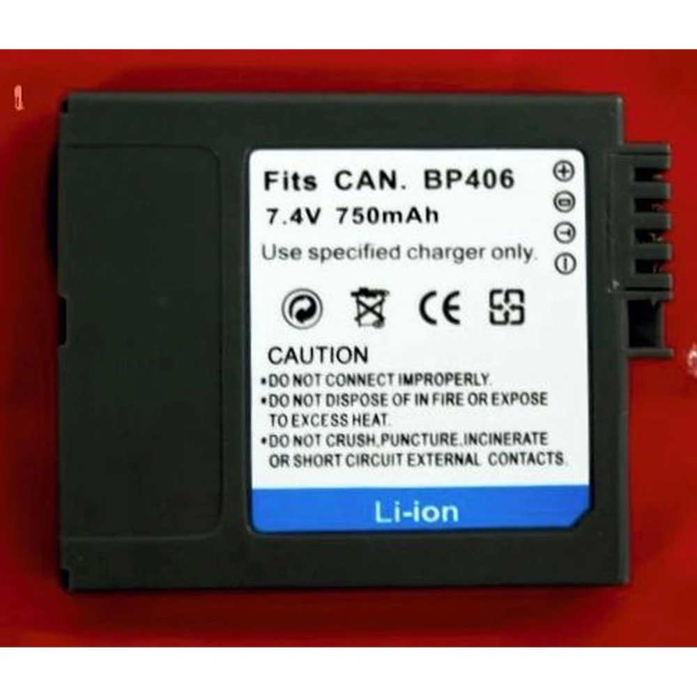 Bateria compatible Canon BP-406/407 per a càmeres digitals i videocàmeres