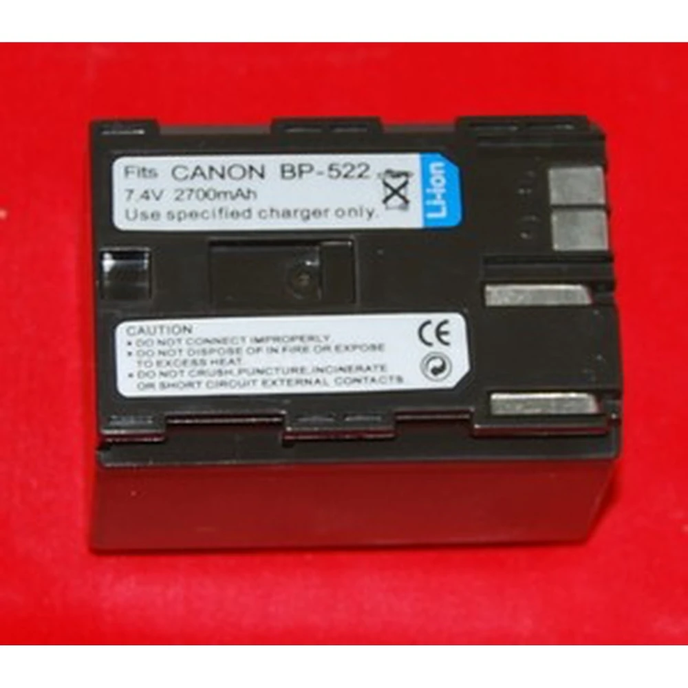 Bateria compatible Canon BP-522 7,4V 2700mAh per a càmeres Canon