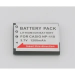 Bateria compatible Casio CNP110 NP-110 per a càmeres digitals