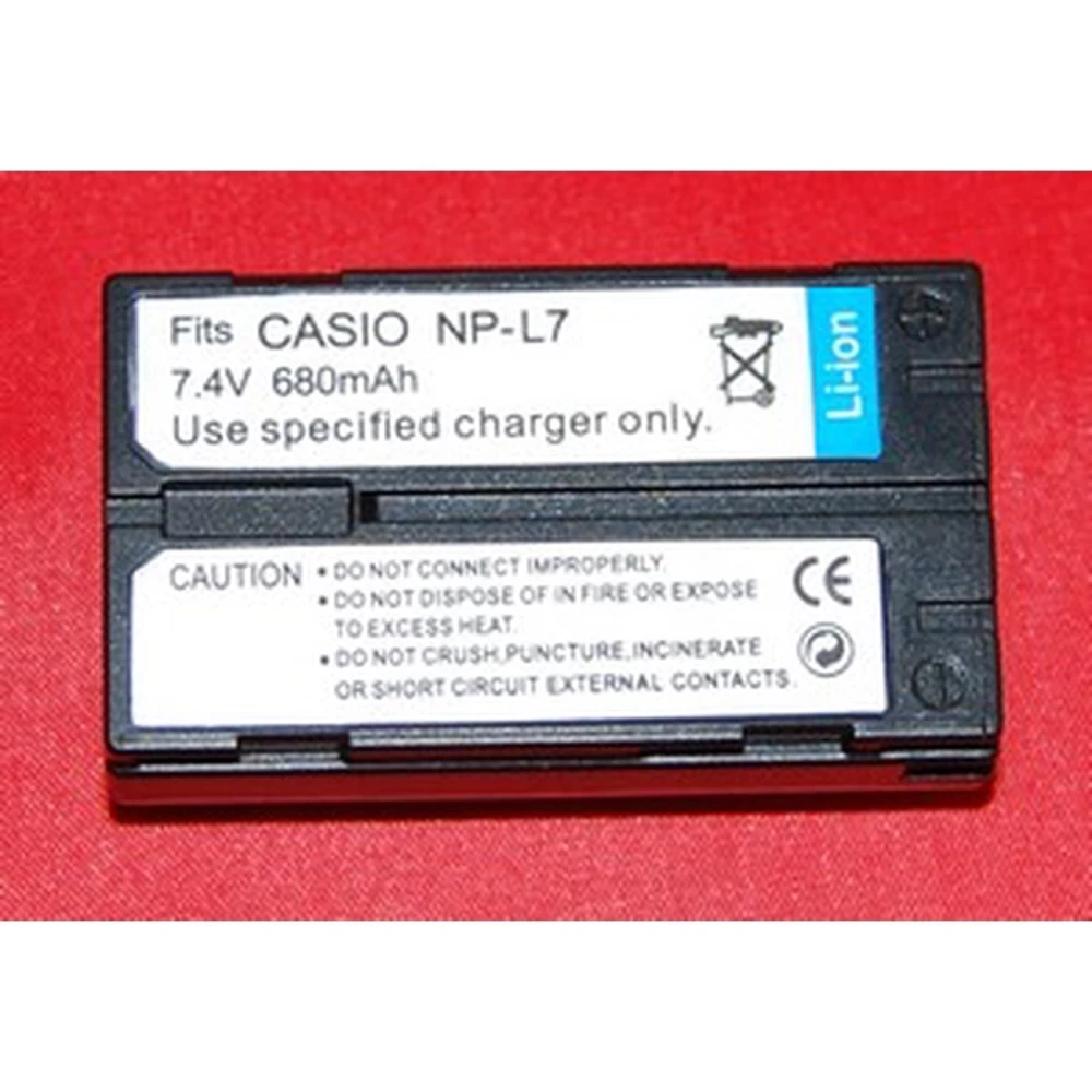 Bateria compatible Casio NP-L7 per a càmeres digitals i videocàmeres