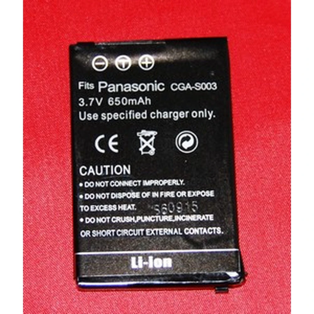 Bateria compatible Panasonic CGA-S003 3.7V 650mAh per a càmeres Panasonic