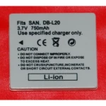 Bateria compatible Sanyo DB-L20 per a càmeres digitals Sanyo Xacti