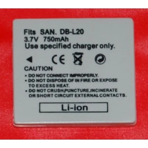 Bateria compatible Sanyo DB-L20 per a càmeres digitals Sanyo Xacti