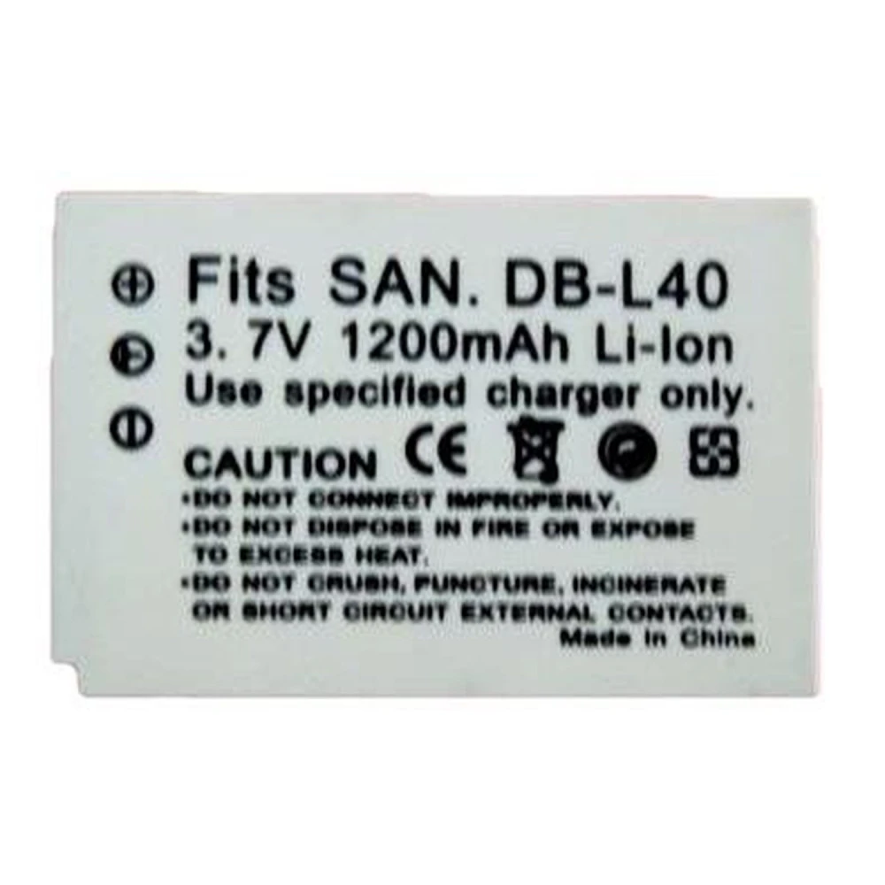 Bateria compatible Sanyo DB-L40 per a càmeres digitals Sanyo Xacti