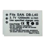 Bateria compatible Sanyo DB-L40 per a càmeres digitals Sanyo Xacti