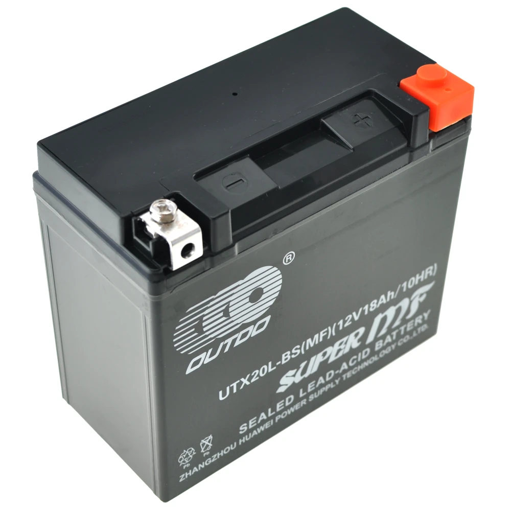 Bateria de gel YTX20L-BS per a moto 12V 20Ah d'alt rendiment i llarga durada