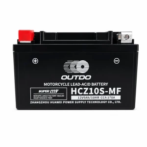 OUTDO Bateria Moto AGM 12V 9Ah OUTDO HCZ10S-MF - Compatible Yuasa YTZ10S(-BS) / GTZ10S / ETZ10S