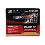 Bateria Moto AGM 12V 5Ah OUTDO HCZ5D-MF - Compatible Yuasa YTZ7S-BS / GTZ7S / ETZ5L-BS