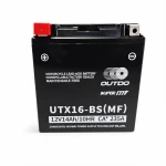 Bateria Moto AGM 12V 14Ah OUTDO UTX16-BS(MF) - Compatible Yuasa YTX16-BS / GTX16-BS / ETX16-BS / 16-B