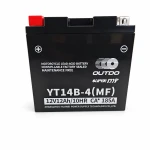 Bateria Moto AGM 12V 12Ah OUTDO YT14B-4(MF) - Compatible Yuasa YT14B-BS / GT14B-BS / GT14B-4 / ETZ14B-BS / ET14B-4
