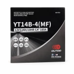 Bateria Moto AGM 12V 12Ah OUTDO YT14B-4(MF) - Compatible Yuasa YT14B-BS / GT14B-BS / GT14B-4 / ETZ14B-BS / ET14B-4