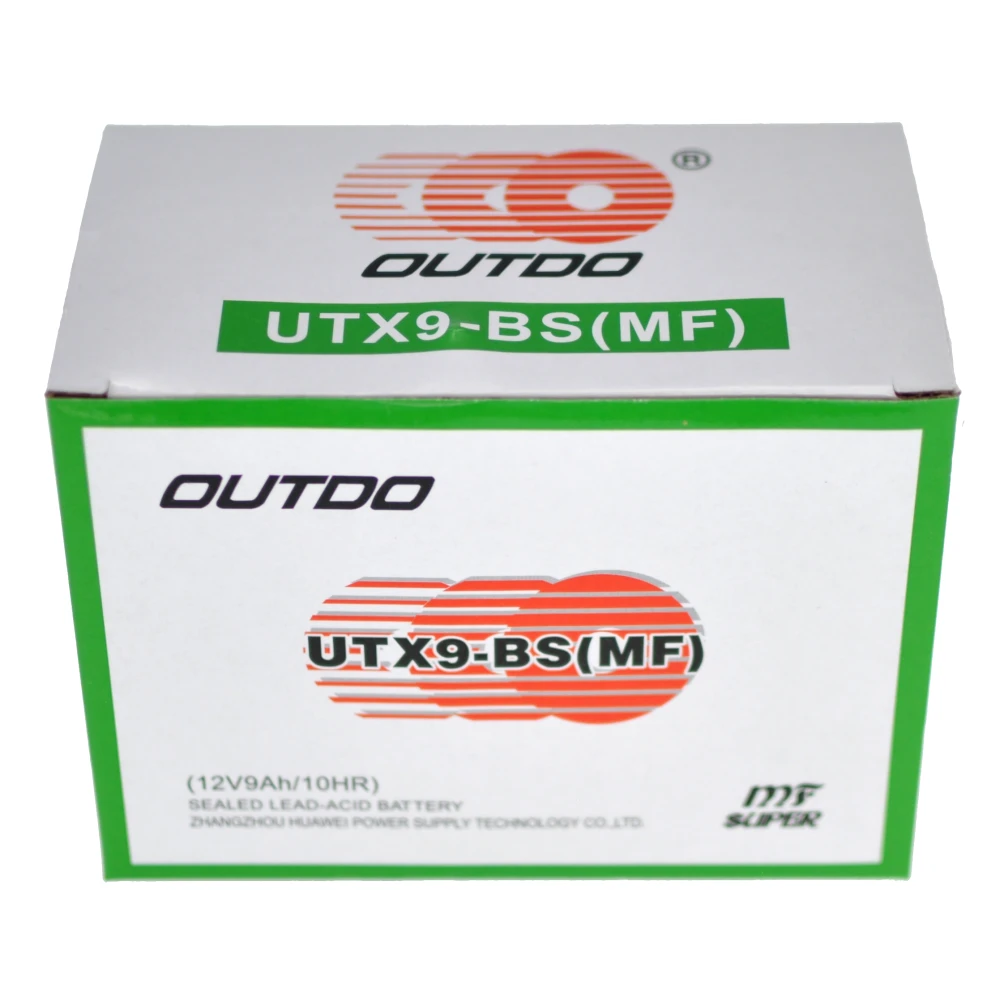 Bateria moto UTX9A YTX9-BS gel d'alt rendiment i llarga durada