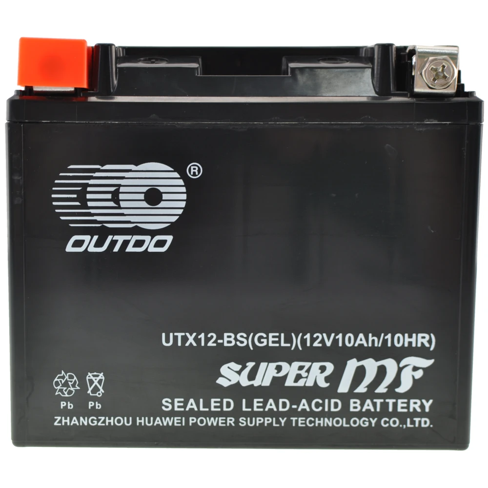 Bateria moto YTX12-BS gel - bateria de gel d'alt rendiment