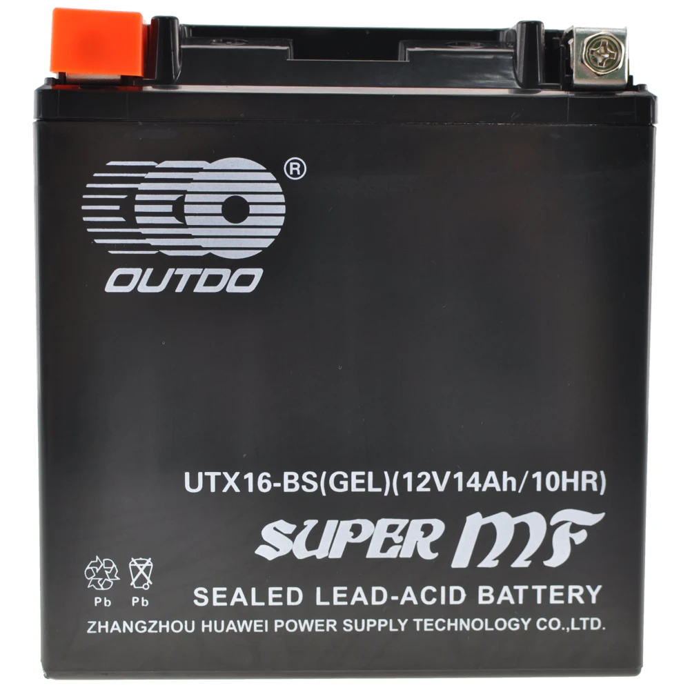 Bateria moto YTX16-BS gel - bateria de gel d'alt rendiment