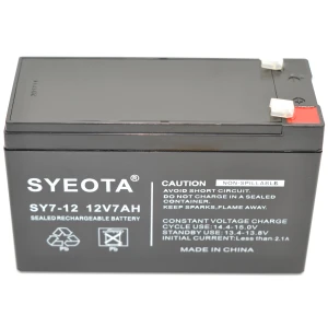 Bateria plom recarregable 12V 7Ah SY7-12 per a alarmes, UPS i més