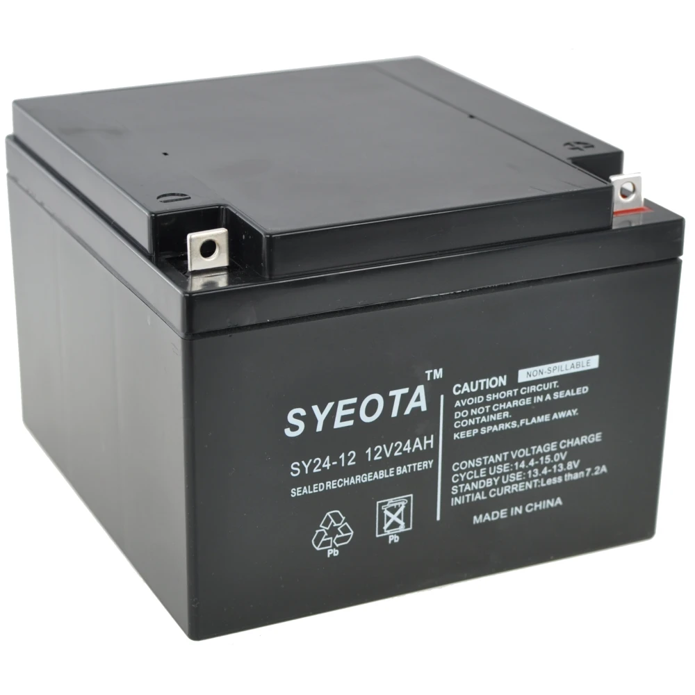 Bateria de plom segellada 12V 24Ah SY24-12 recarregable