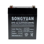 Bateria de plom segellada recarregable 12V 5Ah SY5-12 per a SAI, UPS i patinet elèctric