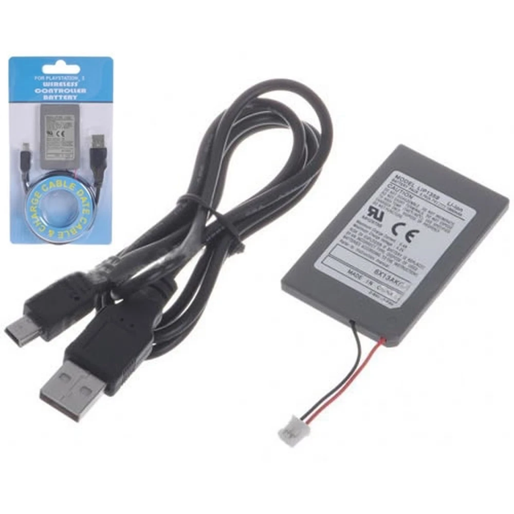 Bateria recarregable per a comandament PS3 1800mAh amb cable USB per a PlayStation 3