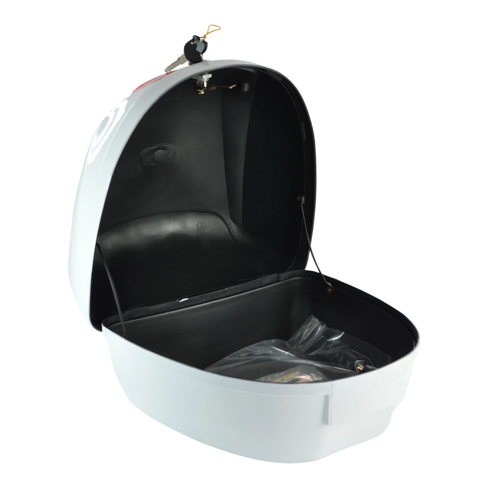 Baül de moto universal 28L blanc - Maleta portacasc per a 1 casc