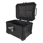 Top case universal per a moto 36L amb respatller lumbar i maleter quadrat en ABS negre
