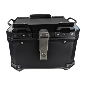 satkit Top case universal per a moto 36L amb respatller lumbar i maleter quadrat en ABS negre