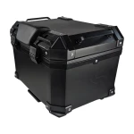 Top case universal per a moto 36L amb respatller lumbar i maleter quadrat en ABS negre