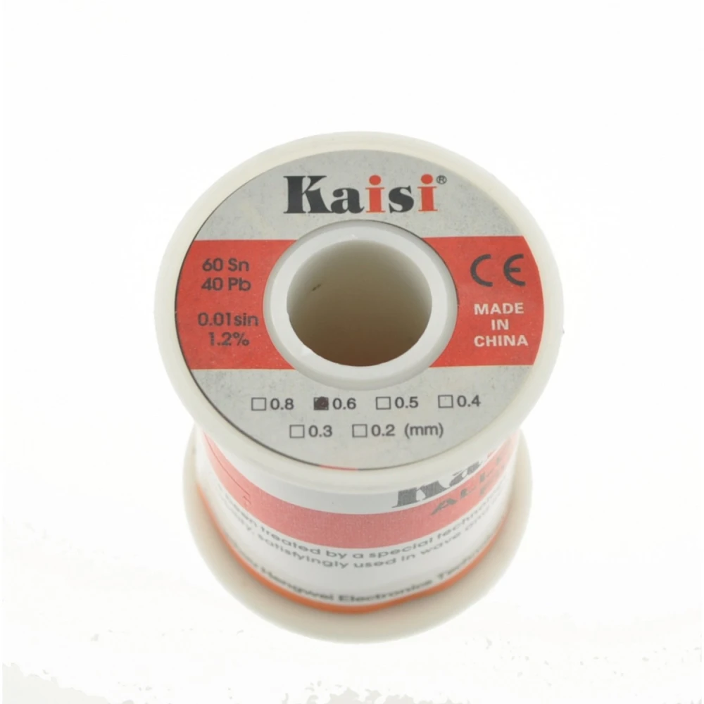 Bobina d'estany 0,6 mm 150 gr Kaisi per a treballs de soldadura electrònica