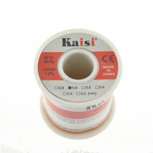Bobina d'estany 0,6 mm 150 gr Kaisi per a treballs de soldadura electrònica