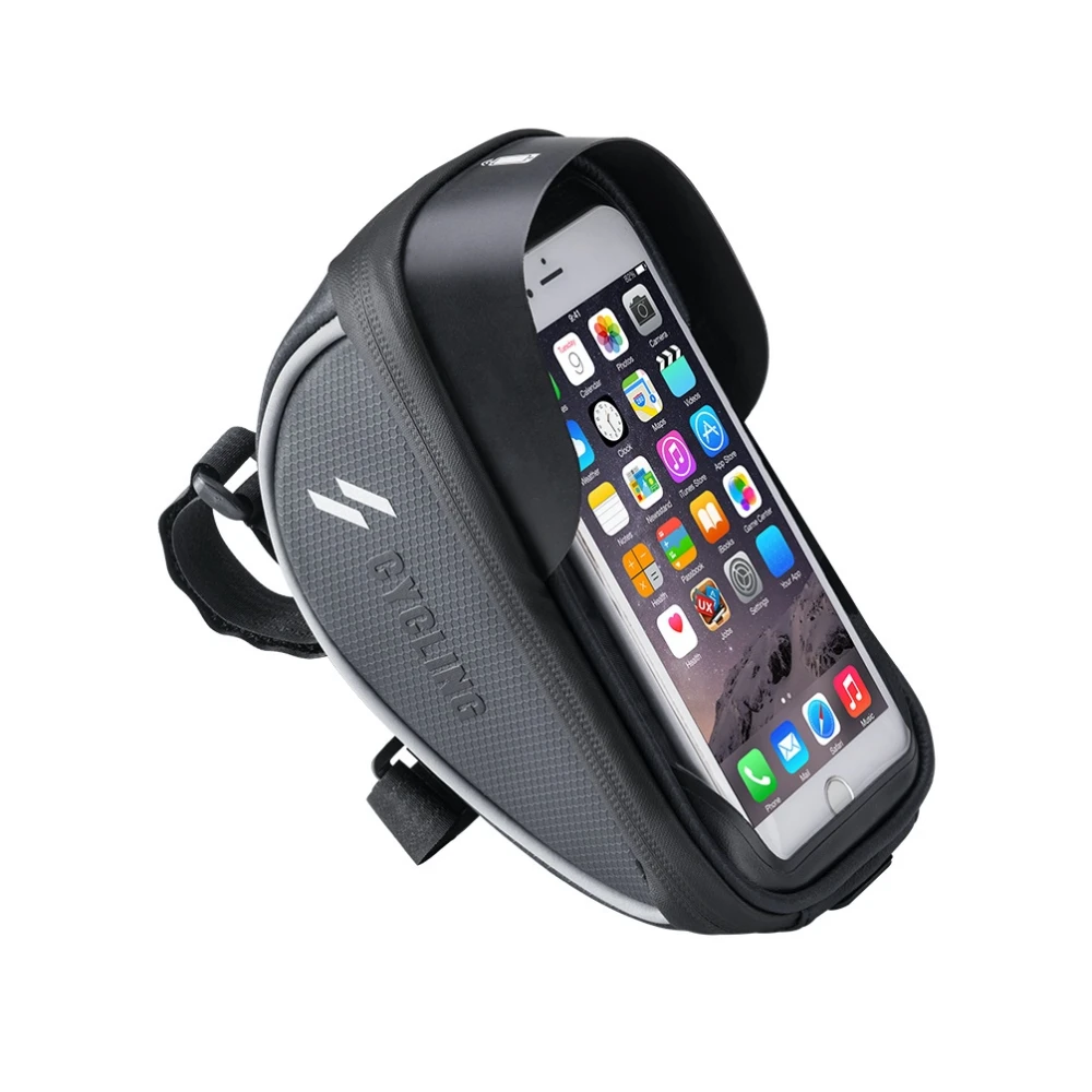 Bossa suport telèfon bicicleta amb pantalla tàctil i visera solar 0.5L