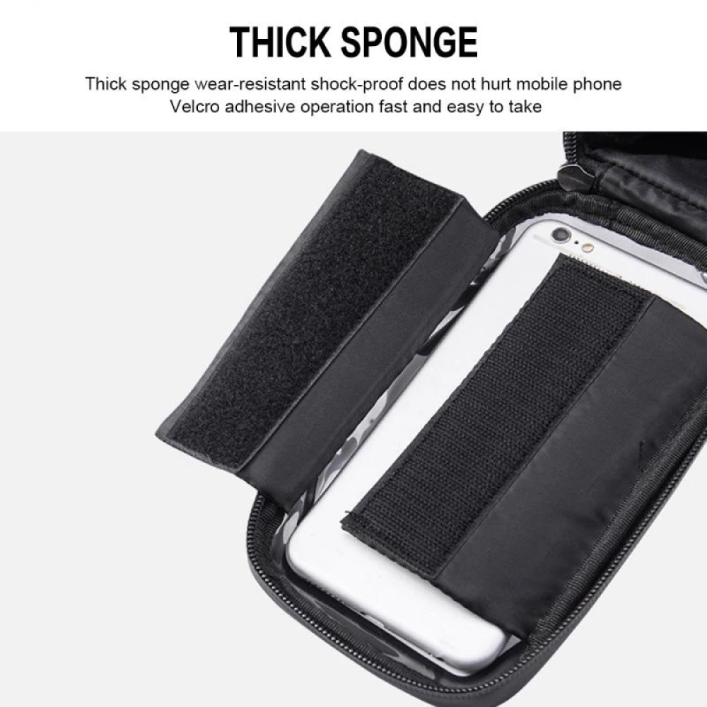 Bossa suport telèfon bicicleta amb pantalla tàctil i visera solar 0.5L