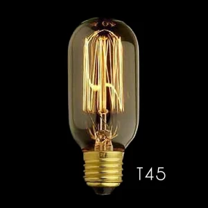 Bombeta filament Edison T45 E27 40W vintage per a decoració industrial