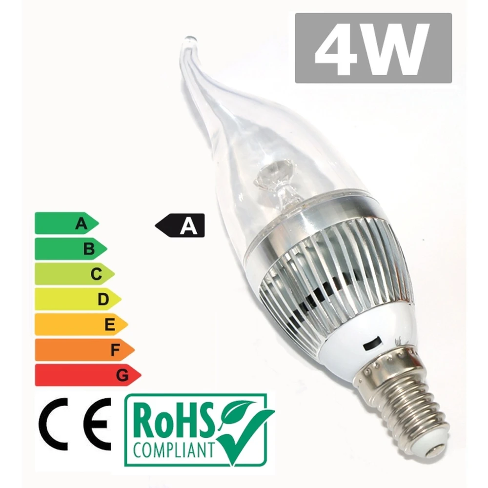 Bombeta LED E14 4W 6500K llum brillant de baix consum i alta durada