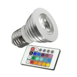 Bombeta LED RGB E27 3W amb comandament a distància per a una il·luminació versàtil