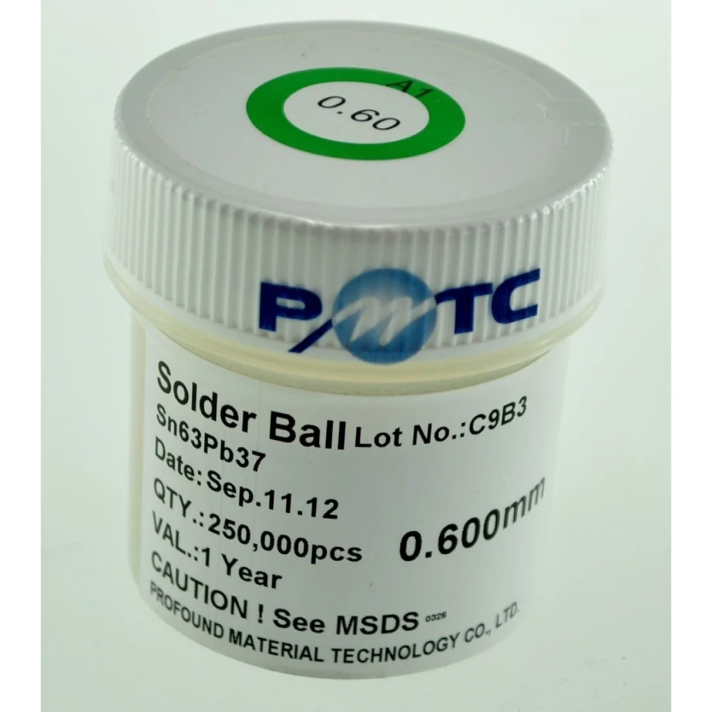 Bóta de boles d’estany amb plom 0,5mm 250.000 unitats per a soldadura professional