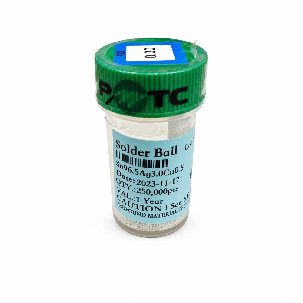 Pot de balls de soldadura sense plom 0,30mm 250.000 unitats per a soldadura BGA