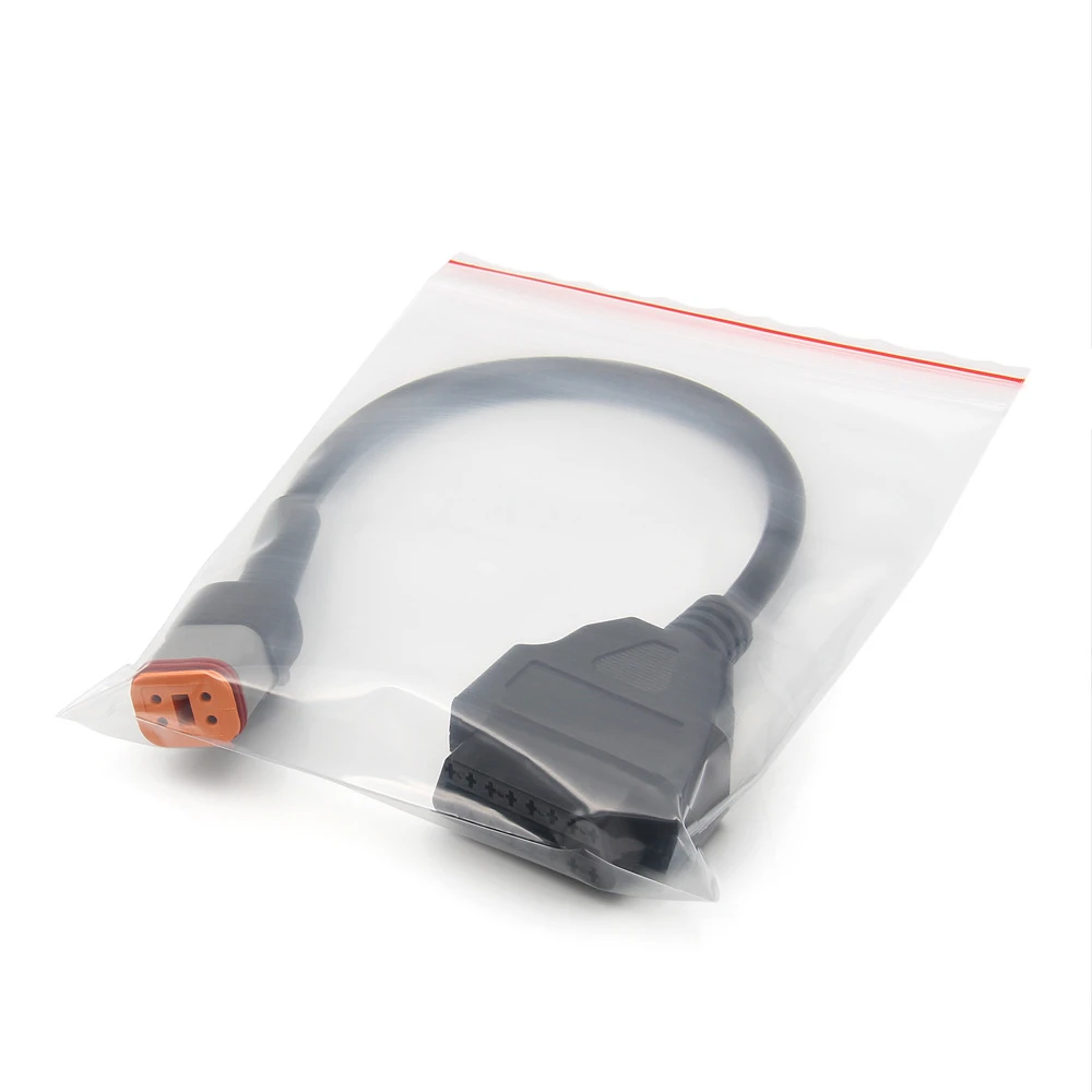 Cable adaptador Harley Davidson OBD1 4 pines a OBDII 16 pines con detalles de construcción