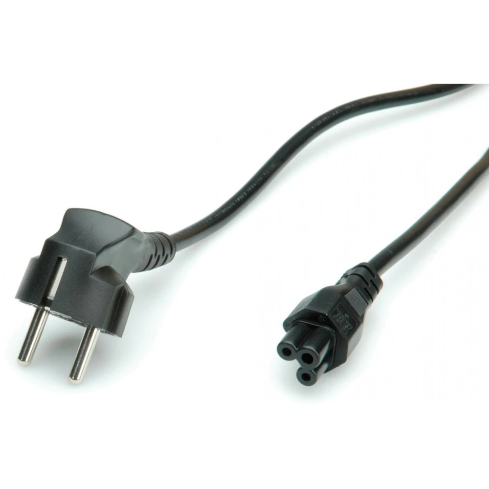 Cable d’alimentació Schuko 1.8m C5 portàtil amb endoll de 90 graus i connector recte