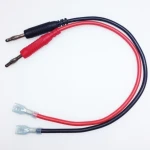 Cable banana 4mm a connector Faston 30 cm TL22036 d’Amass