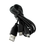Cable carregador USB dual per a NDSLITE, NDSI, DSI XL i 3DS compatible