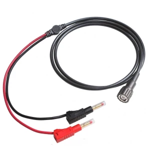 Cable coaxial RG58 BNC mascle a bananas amb connectors Amass de 140 cm