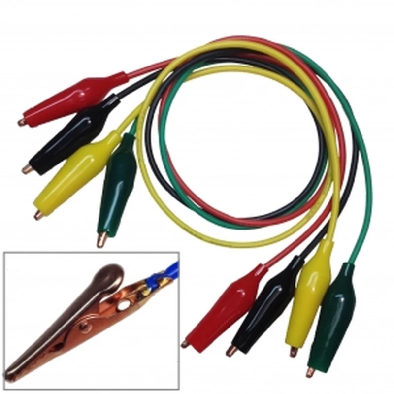 Cable pinça cocodril a cocodril AWG16 55cm en 4 colors Amass