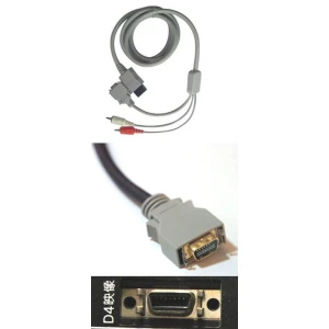 Cable D Terminal Nintendo Wii per a connexió d'alta definició a la teva consola