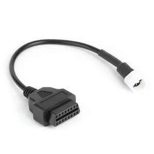 Cable diagnòstic OBD2 Yamaha 3Pin a 16 Pin per a motos compatible i durador