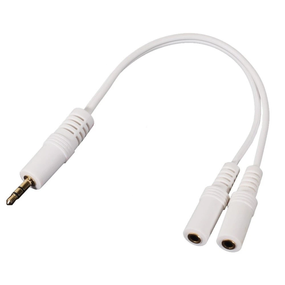 Cable divisor de so per a iPod i reproductor MP3 compatible i pràctic