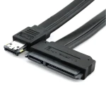 Cable eSATA a SATA 22 pin amb connector combo eSATA+USB de 22 pins
