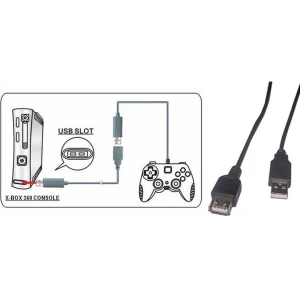 Cable d'extensió per al comandament Xbox 360
