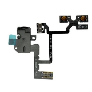 Cable flex d’àudio iPhone 4 negre - Recanvi original per a reparació