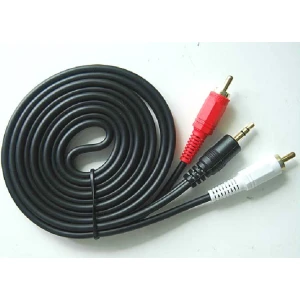 Cable jack 3,5 mm a 2 RCA d'alta qualitat 1.5m per a àudio